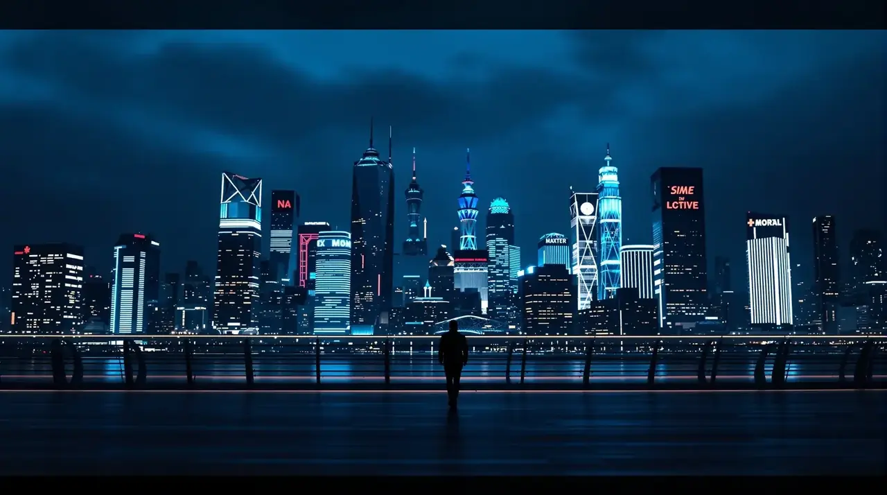 逆光而行 背景海报